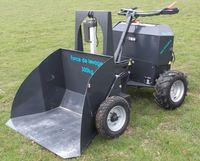 extramate electric carrier, bucket on the ground