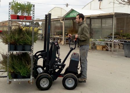 chariot horticole lectrique Extramate chargement et transport de roll