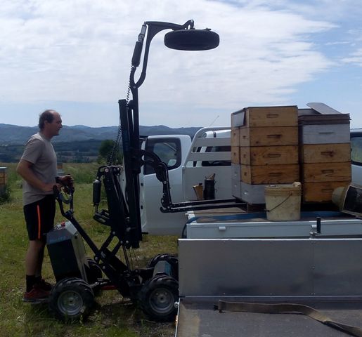 chariot lectrique extramate chargement de hausses sur pick up
