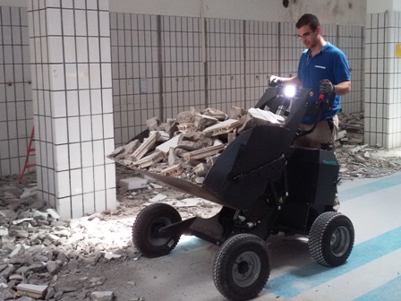 dumper lectrique Mate117S dmolition pour chantier de rhabilitation