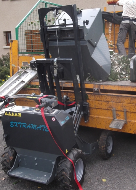 mat sur chariot lectrique Extramate chargement plateau 3.5T
